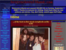 Tablet Screenshot of bestrocknrollband.com